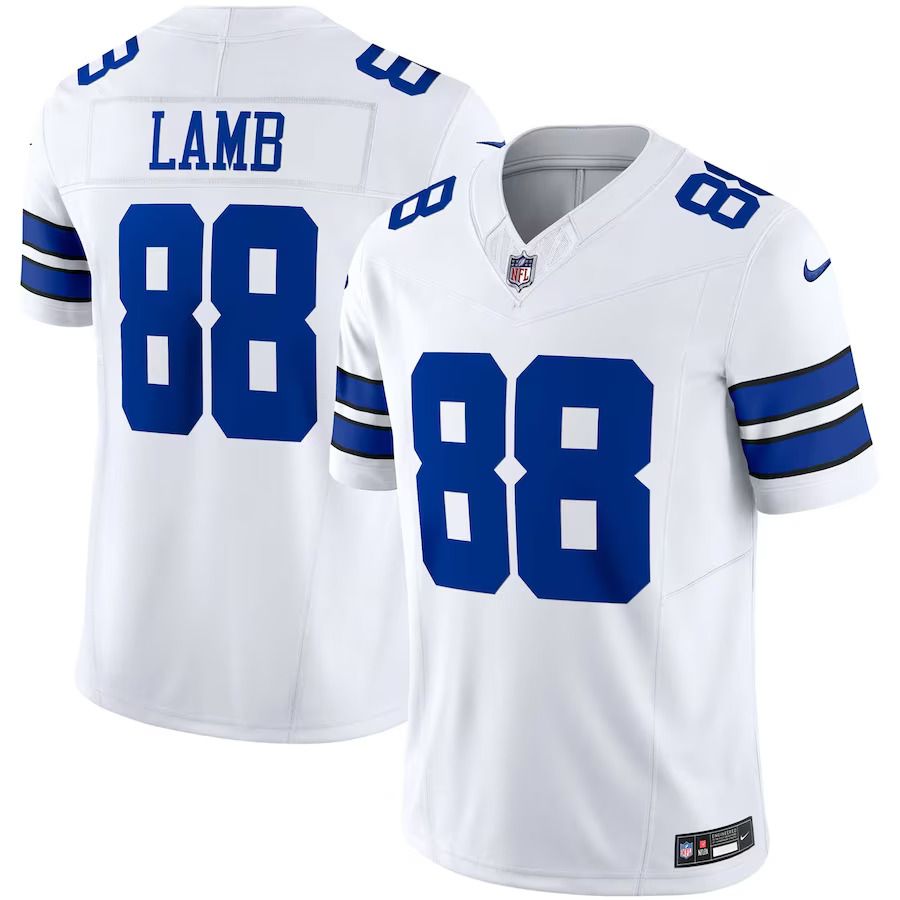 Men Dallas Cowboys #88 CeeDee Lamb Nike White Vapor F.U.S.E. Limited Jersey